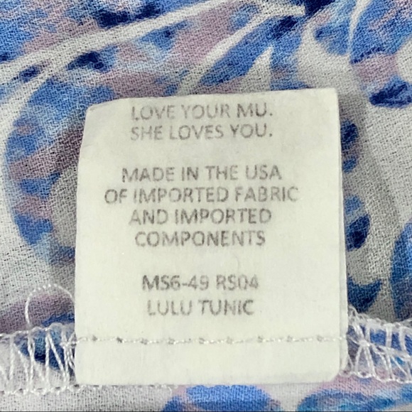 Show Me Your Mumu Lulu Tunic in Ryan Secrest Blue Paisley Print - Picture 13 of 13